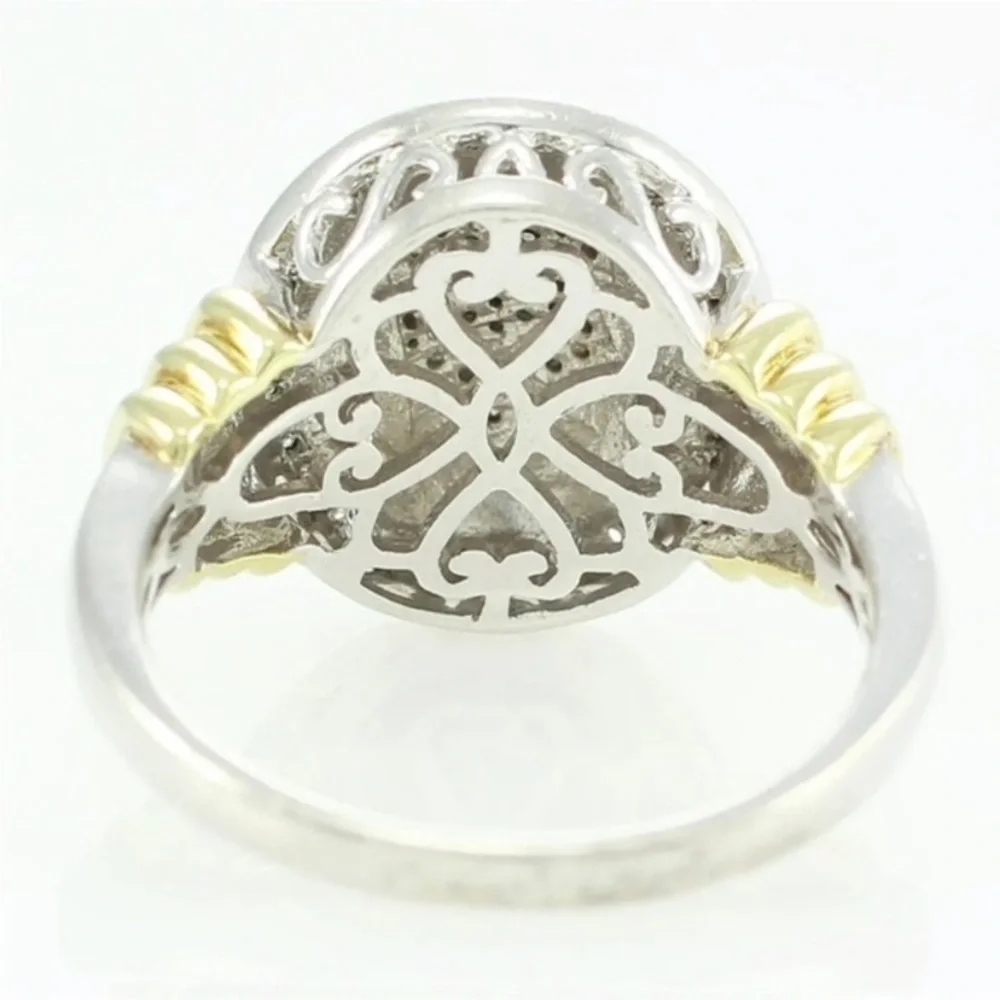 Diamond White JWBR is18 karet gold over SS. Highlight
Diamond. Encrusted cluster - Picture 6 of 6